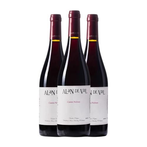 Alan de Val Castes Nobres Valdeorras 75 cl (Schachtel mit 3 Flaschen von 75 cl) von Adega Alan de Val
