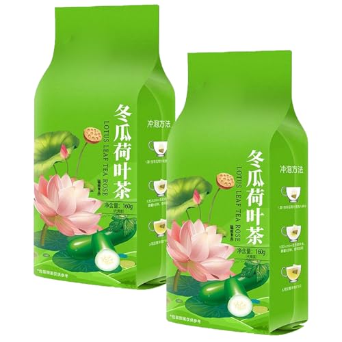 Winter Melon Lotus L-eaf Tea, Rose L-otus Leaf Tea Bags, Chrysanthemum Wax Gourd L-otus Leaf Herbal, Lotus Flower Dried Orange Peel Rose, Sugar-free (2) von Aderpmin