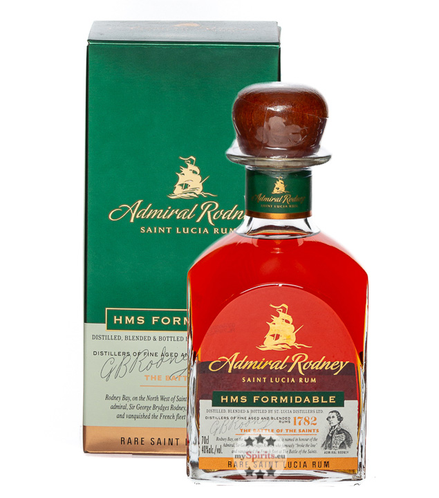 Admiral Rodney HMS Formidable Rum (40 % Vol., 0,7 Liter) von Admiral Rodney Saint Lucia Rum