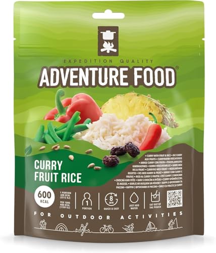 Gefriergetrocknete Mahlzeit - Curryreis mit Früchten - Expedition Quality von Adventure Food