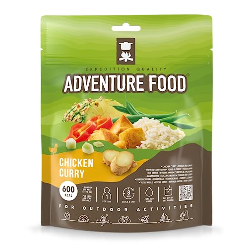 Gefriergetrocknete Mahlzeit - Huhn mit Curry - Expedition Quality von Adventure Food