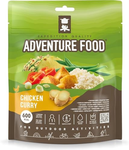 Gefriergetrocknete Mahlzeit - Huhn mit Curry - Expedition Quality von Adventure Food