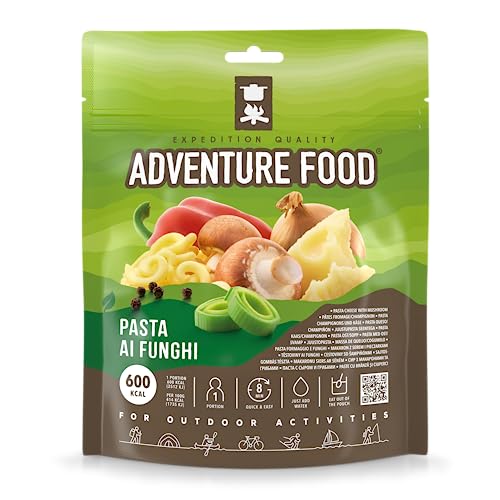 Gefriergetrocknete Mahlzeit - Nudeln mit Käse und Pilzen - Expedition Quality von Adventure Food
