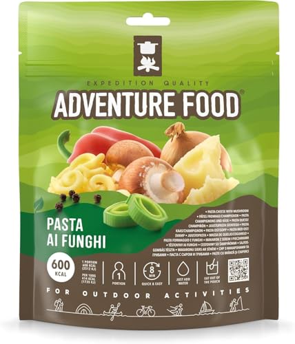 Gefriergetrocknete Mahlzeit - Nudeln mit Käse und Pilzen - Expedition Quality von Adventure Food