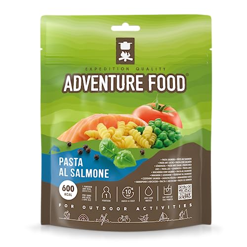 Gefriergetrocknete Mahlzeit - Nudeln mit Lachs - Expedition Quality von Adventure Food