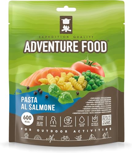 Gefriergetrocknete Mahlzeit - Nudeln mit Lachs - Expedition Quality von Adventure Food