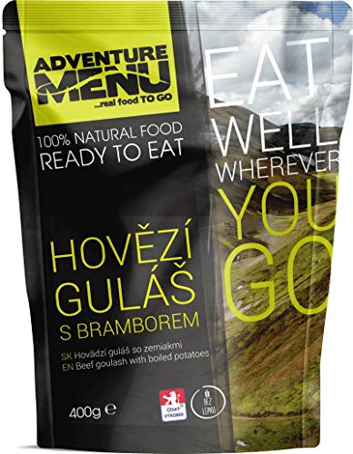 Adventure Menu Outdoor Essen Rindergulasch mit gekochten Kartoffeln Adventure Menu Outdoor Essen Rindergulasch mit gekochten Kartoffeln von Adventure Menu