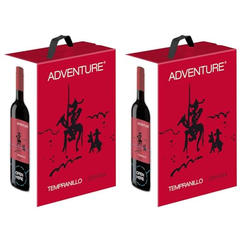 Adventure Tempranillo Vino Tinto de Espana trocken Bag-in-Box (1 x 3 l) | 3 l (2er Pack) von Adventure