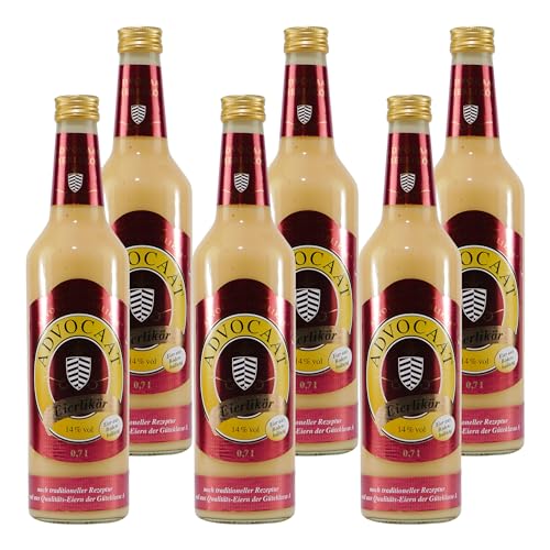 Advocaat Eierlikör 14% Rot (6 x 0,7L) von Advocaat