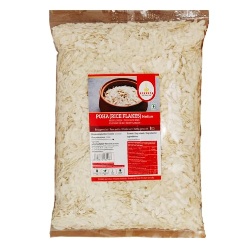 Aekshea Poha/Powa/Flattened Rice - Medium (1kg) von Aekshea