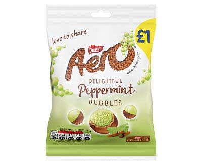 AERO Bubbles Mint Pouch 80g x 12 Bags von Aero
