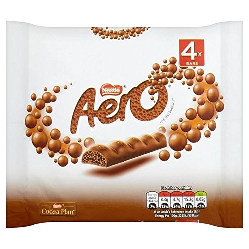 Aero Il Latte Frizzante Bar Multipack 4 x 27 g (Packung mit 2) von Aero