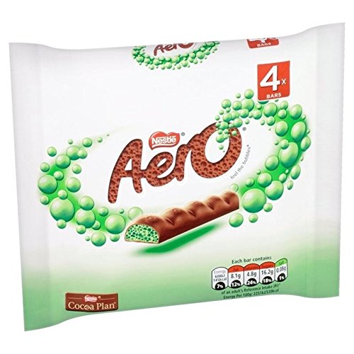 Aero Menta Frizzante Bar Multipack 4 x 27 g (6er Pack) von Aero