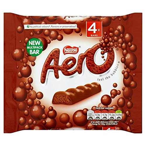 Aero Milk Bubbly Bar Multipack 4 x 27g Aero Milk Bubbly Bar Multipack 4 x 27g von Aero