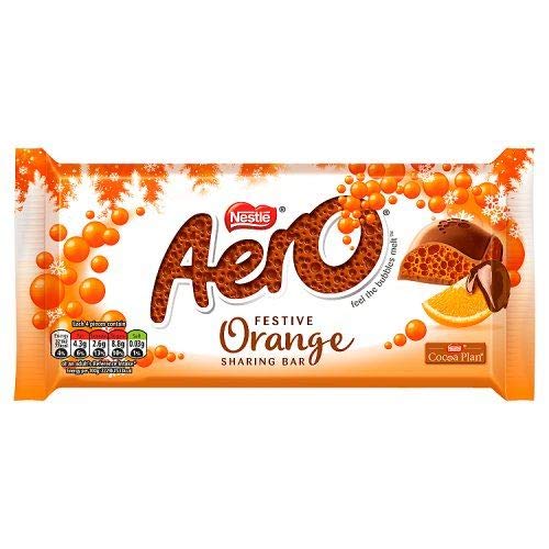 Aero Tafelschokolade Orange - 100g - 2er-Packung von Aero