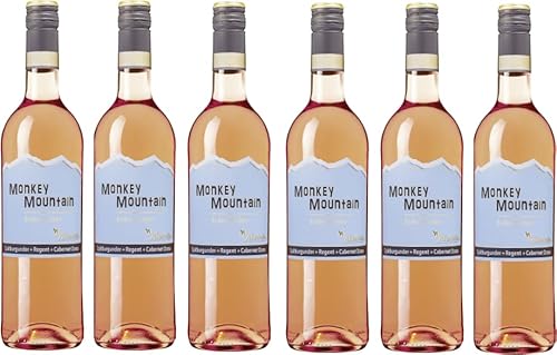 Affentaler Winzer "Monkey Mountain" Spätburgunder, Merlot & Cabernet Dorsa Rosé QW trocken (6 x 0,75l) von Affentaler Winzer eG