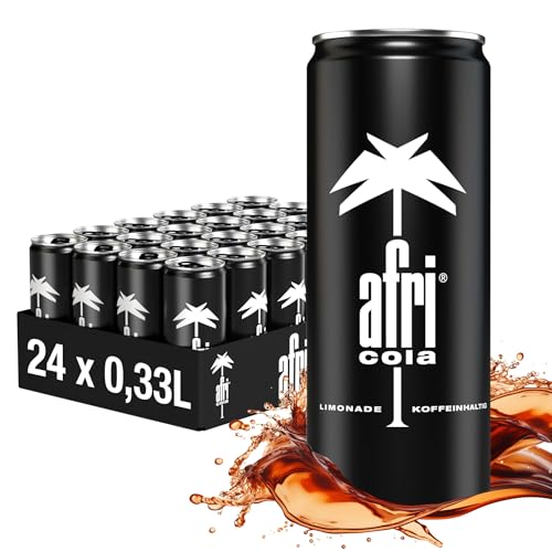 afri cola - erfrischende Cola mit einzigartigem afri-Geschmack - koffeinhaltig - in der praktischen Getränkedose, EINWEG (24 x 330 ml) von afri cola