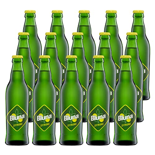 Bluna Zitrone Limonade 15 Flaschen je 0,33l incl Mehrweg Pfand von Afri
