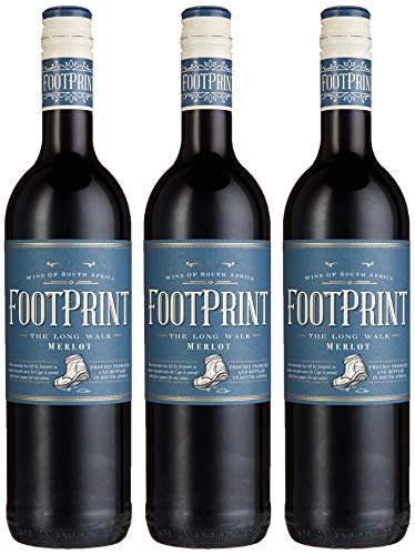 African Pride Wines Footprint Merlot (3 x 0.75 l) von African Pride Wines