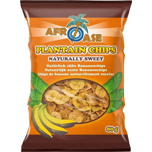 AFROASE - Bananen Chips Süsse - Multipack (20 X 80 GR) von Afroase