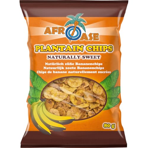 AFROASE - Bananen Chips Süsse - Multipack (20 X 80 GR) von Afroase