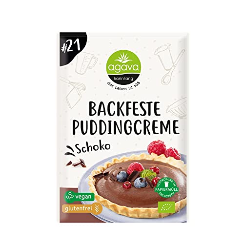 AGAVA Backfeste Puddingcreme, Schoko, 40g (2er Pack) von Agava