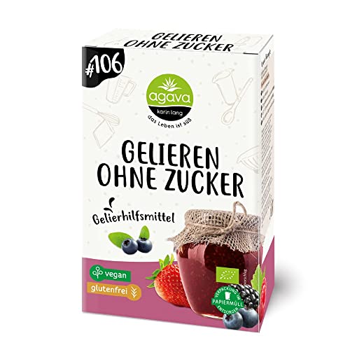 AGAVA Gelieren ohne Zucker, 3 Beutel-Sachtel, Bio, 150g (12er Pack) von Agava