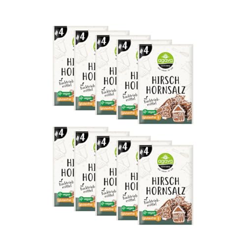 AGAVA Hirschhornsalz, 20g (10er Pack) von Agava