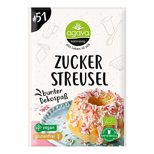 Agava Zuckerstreusel, bunt, 70g (1) von Agava