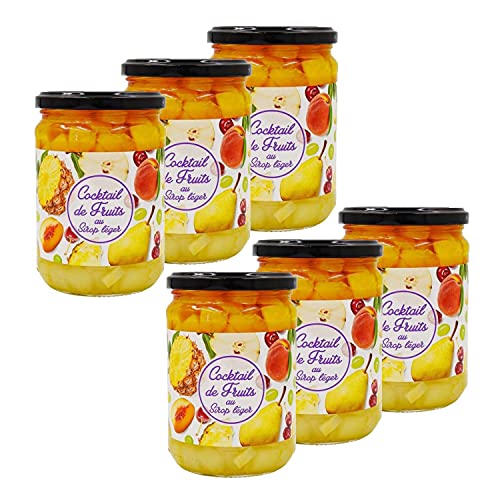 Agidra Obst-Cocktail-Set, leicht, 560 ml, 6 Stück von Agidra