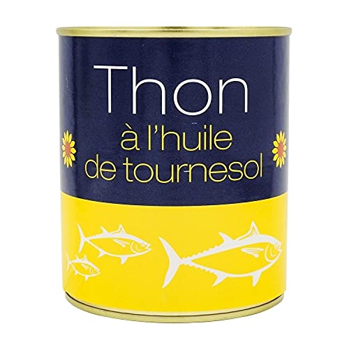 Thunfisch komplett mit Sonnenblumenöl – Dose 800 g von Agidra