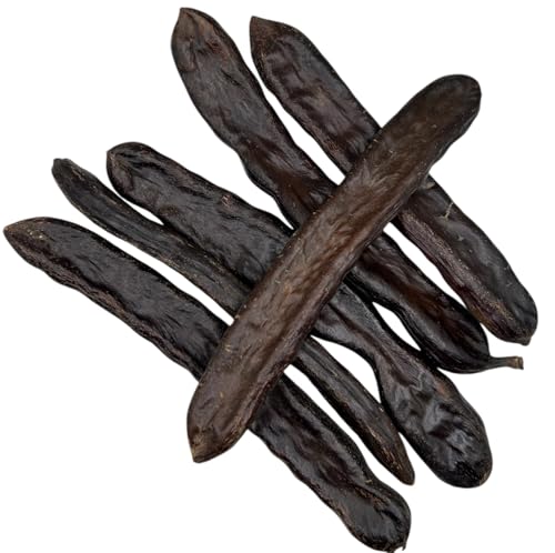 Premium Gebackene Ganze Griechische Johannisbrot-Schoten - 85 Gramm bis 1,95 Kilo - Natürlich Süß und Gourmet-Snack (85 gramm) von AgoraMarket