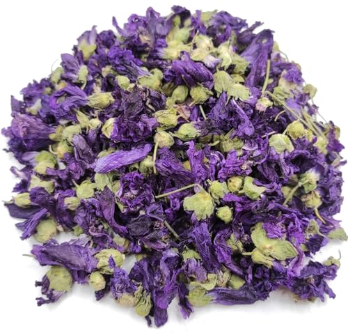 Blaue Malvenblüten Kräutertee 85 Gramm - 450 Gramm Malva Sylvestris - Klasse A (300 gramm) von AgoraMarket