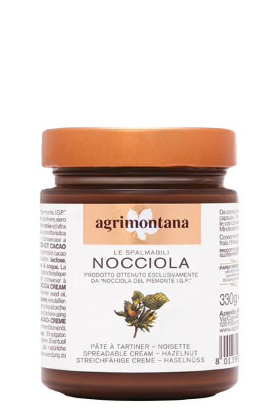 Haselnusscreme zum Verteilen von Agrimontana