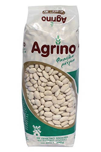 Agrino weiße Bohnen mittel 500g getrocknet aus Griechenland mittelgroße Bohnen für Ihre mediterrane Küche griechische Hülsenfrüchte von Agrino