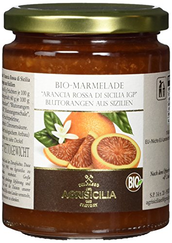 Agrisicilia Sizilianische Blutorangen-Marmelade, 6er Pack (6 x 360 g) von Agrisicilia
