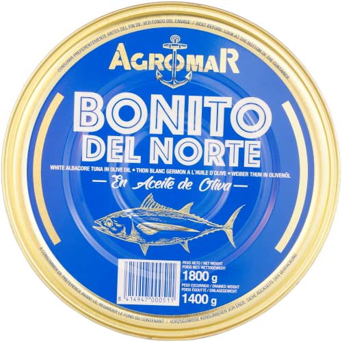 Agromar Bonito del Norte (Weißer Thunfisch in Olivenöl) (1 x 1800 g) von Agromar
