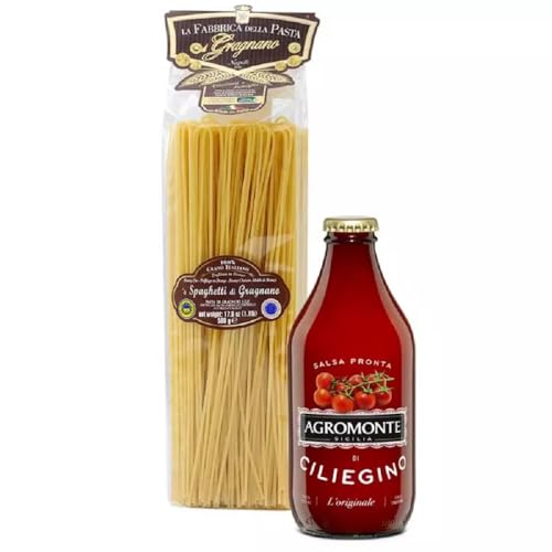 Tomatenpasta-Set - Spaghetti di Gragnano IGP 500 g und Kirschsauce Agromonte 330 g Tomatenpasta-Set - Spaghetti di Gragnano IGP 500 g und Kirschsauce Agromonte 330 g von Agromonte