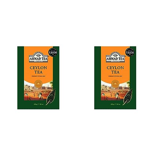 Ahmad Tea - Ceylon - Schwarzer Tee aus Sri Lanka, Größere Teeblätter, Lose - 500g (Packung mit 2) von Ahmad Tea