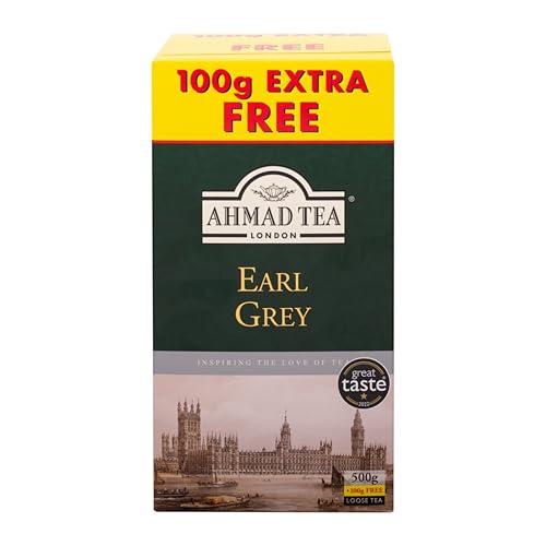 Ahmad Tea - Earl Grey - Schwarzer Assam & Ceylon Tee mit Bergamotte - Größere Teeblätter, Lose - 500g Ahmad Tea - Earl Grey - Schwarzer Assam & Ceylon Tee mit Bergamotte - Größere Teeblätter, Lose - 500g von Ahmad Tea