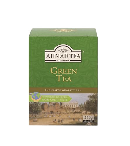 Ahmad Tea - Green Tea - Grüntee aus chinesischem Chun Mee Teeblättern und Spitzen - Lose - 250g von Ahmad Tea