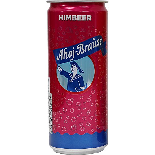 Ahoj Brause Himbeer Erfrischungsgetränk, 12er Pack, (12 x 250 ml) EINWEG von Frigeo Ahoj-Brause