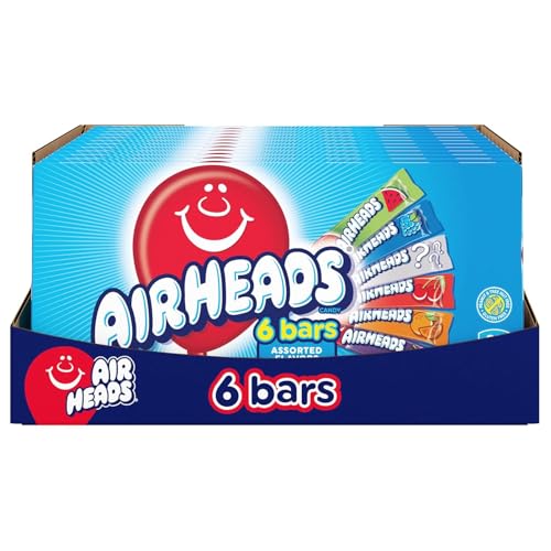 Air Heads Chewy Sweet and Sour Fruit Candy Theater Box, 6 Stück pro Packung, 12 Stück pro Packung Air Heads Chewy Sweet and Sour Fruit Candy Theater Box, 6 Stück pro Packung, 12 Stück pro Packung von Airheads