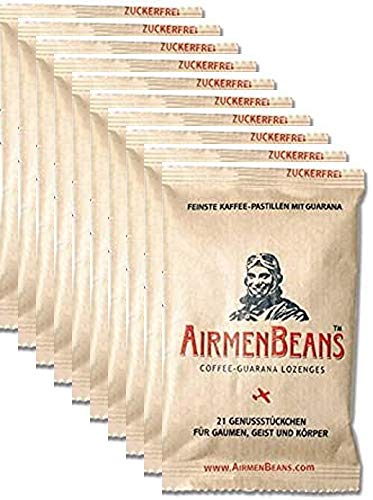 Airmen Beans 10x Kaffee Pastillen Guarana 210 St by AirmenBeans Airmen Beans 10x Kaffee Pastillen Guarana 210 St by AirmenBeans von Airmen Beans