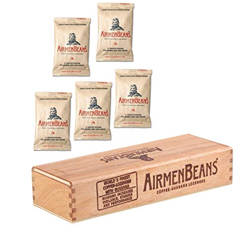 AirmenBeans Airmen Beans Geschenk Set Holz Box + Pastillen, ABSTBP von AirmenBeans
