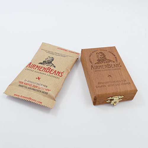 AirmenBeans Zedern-Holzkisterl und 1 Packung AirmenBeans von AirmenBeans