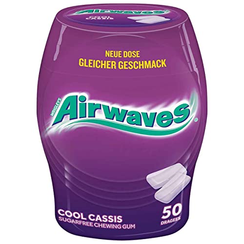 12 Dosen Wrigley´s Airwaves Cool Cassis 50er Orginal von AIRWAVES