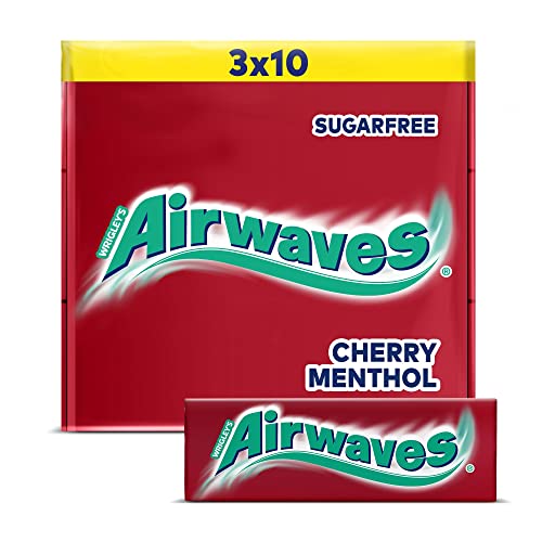 Airwaves Kaugummi Cherry Menthol 20 x 3 x 10 Dragees von AIRWAVES