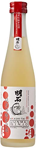 Akashi Sake Brewery Junmai Ginjo Sparkling Sake 7Prozentvol (1 x 0.3 l) von Akashi Sake Brewery