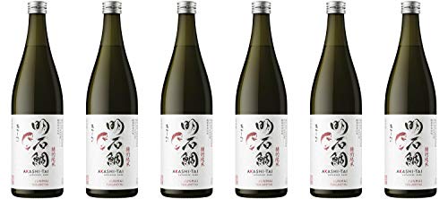 Akashi Sake Brewery Sake Junmai 15% vol Sake aus Japan NV Sake (6 x 0.72 l) von Akashi Sake Brewery